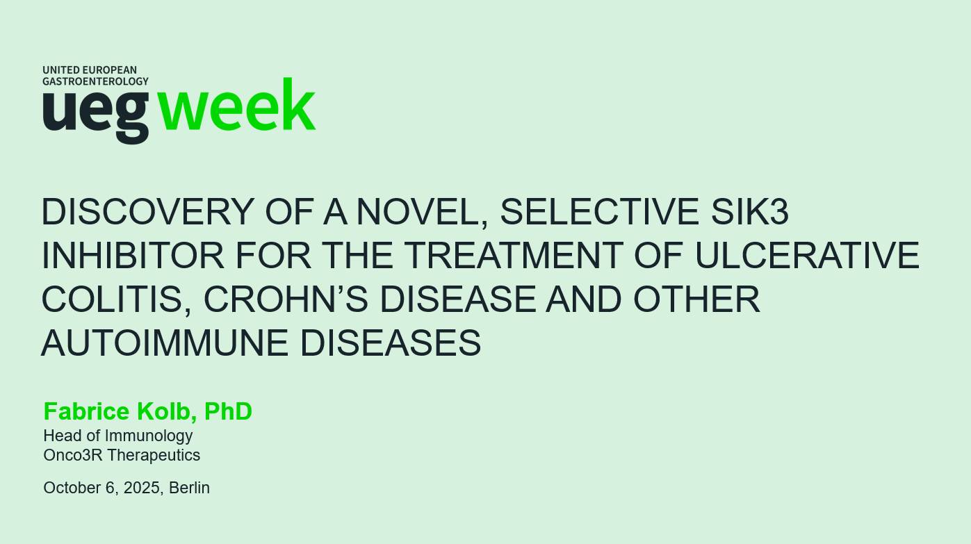 Discovery of a novel, selective SIK3 inhibitor